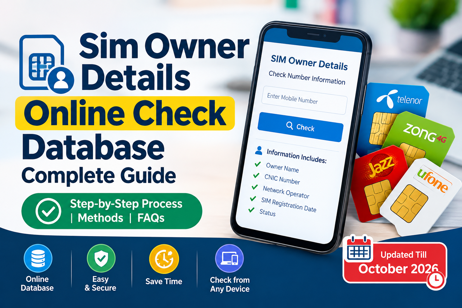 Sim Owner Details Online Check Database Complete Guide Till October 2026